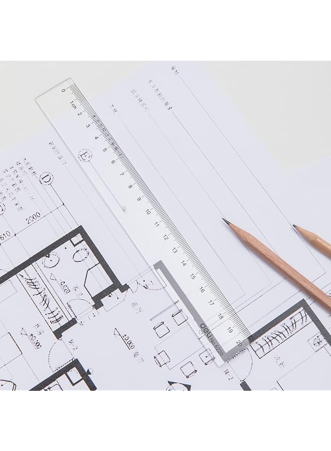 Deli 8 Inch Ruler - Image 3