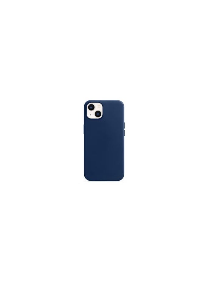 CATANES - iPhone 13 Premium Leather Case with Magsafe Wireless Charging Compatible Ultra Slim Shockproof Cover Blue - Image 1
