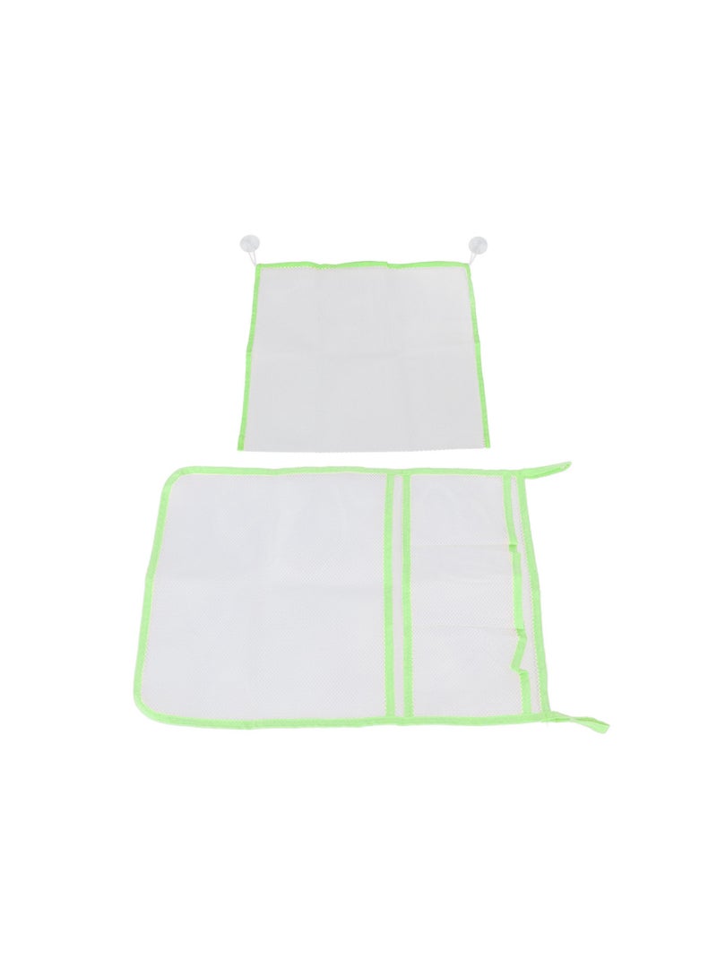 Velaurs 2 Pack Bath Toy Storage Mesh Bag Hangable with Suction Cup Hook  - Image 2