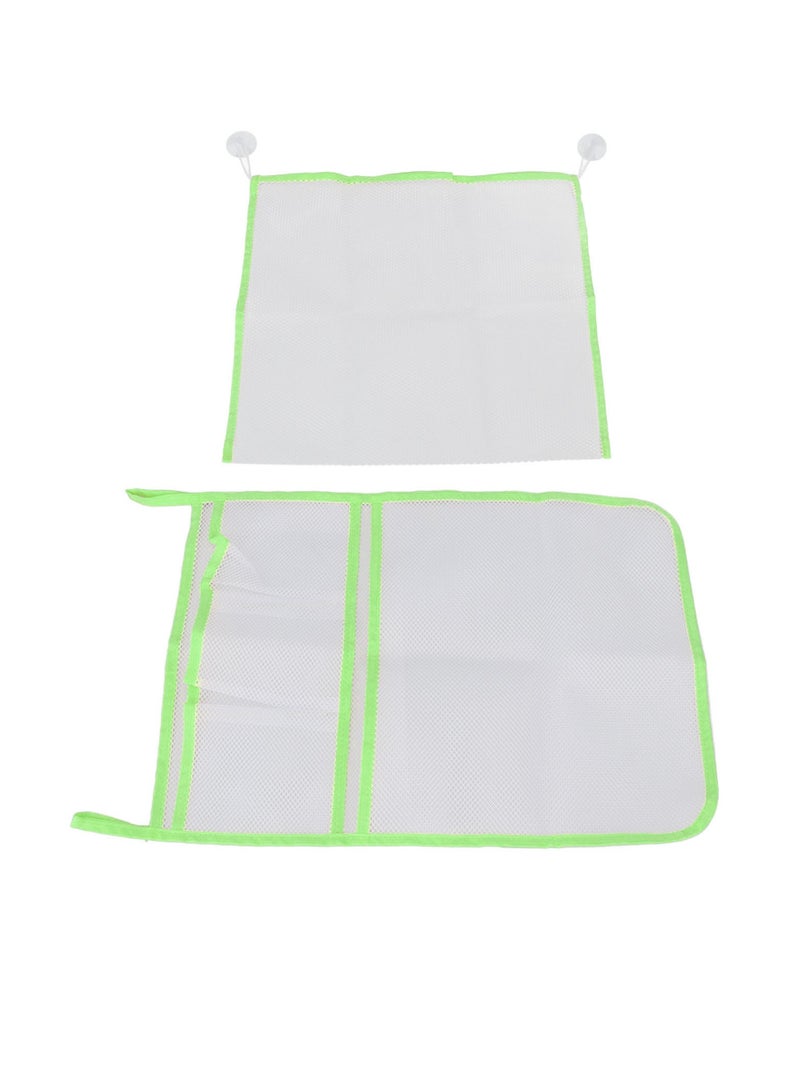 Velaurs 2 Pack Bath Toy Storage Mesh Bag Hangable with Suction Cup Hook  - Image 3