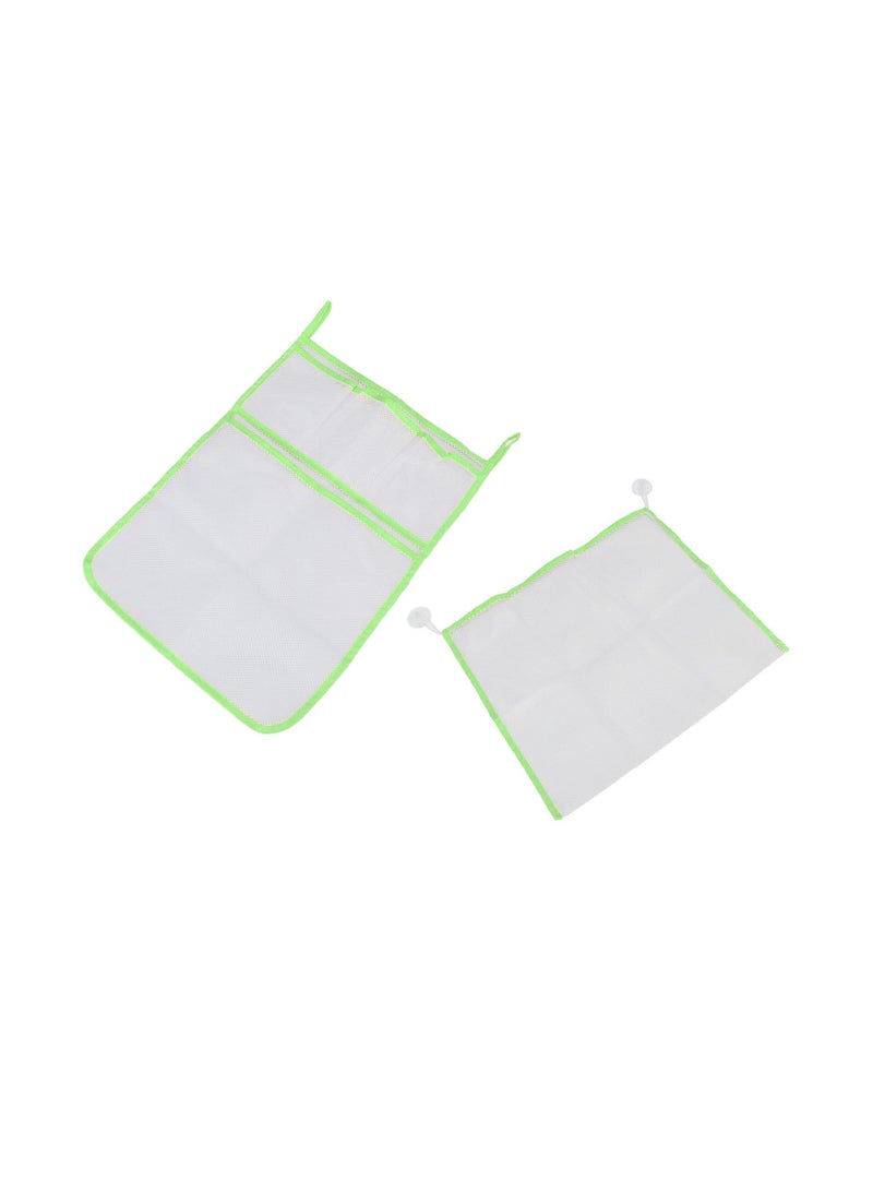 Velaurs 2 Pack Bath Toy Storage Mesh Bag Hangable with Suction Cup Hook  - Image 4