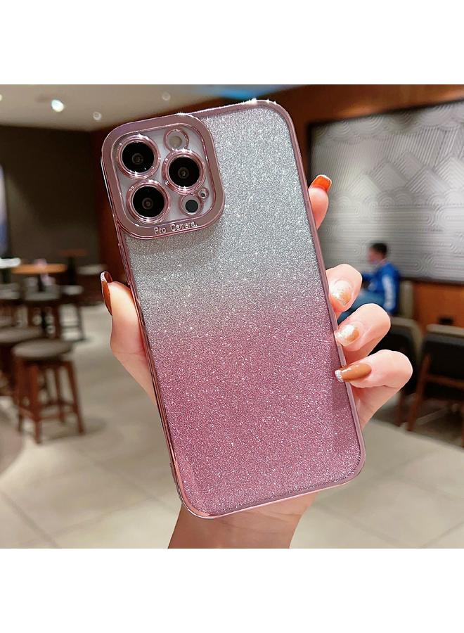 اس-توب جراب هاتف iPhone 14 شفاف للغاية بلون متدرج لامع من مادة TPU - Image 1