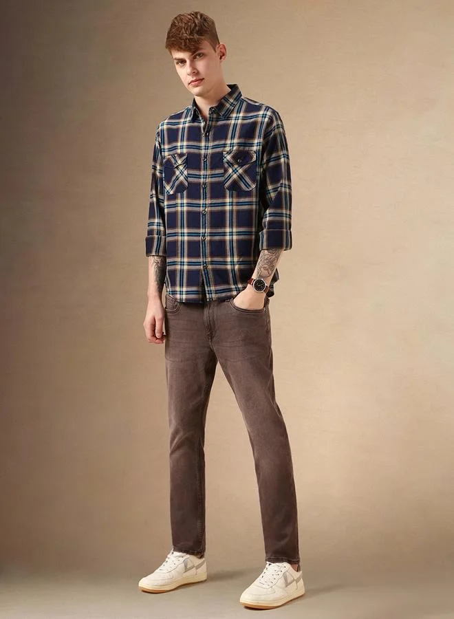 Dennis Lingo Relaxed Fit Multi Colour Cotton Shirt – Casual and Comfortable