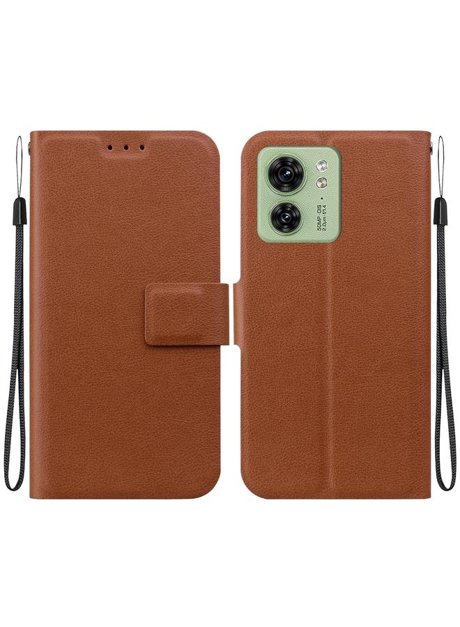 اس-توب جراب لهاتف موتورولا إيدج 40 مصنوع من الجلد فائق النحافة ومزوّد بمشبك مغناطيسي - Image 1