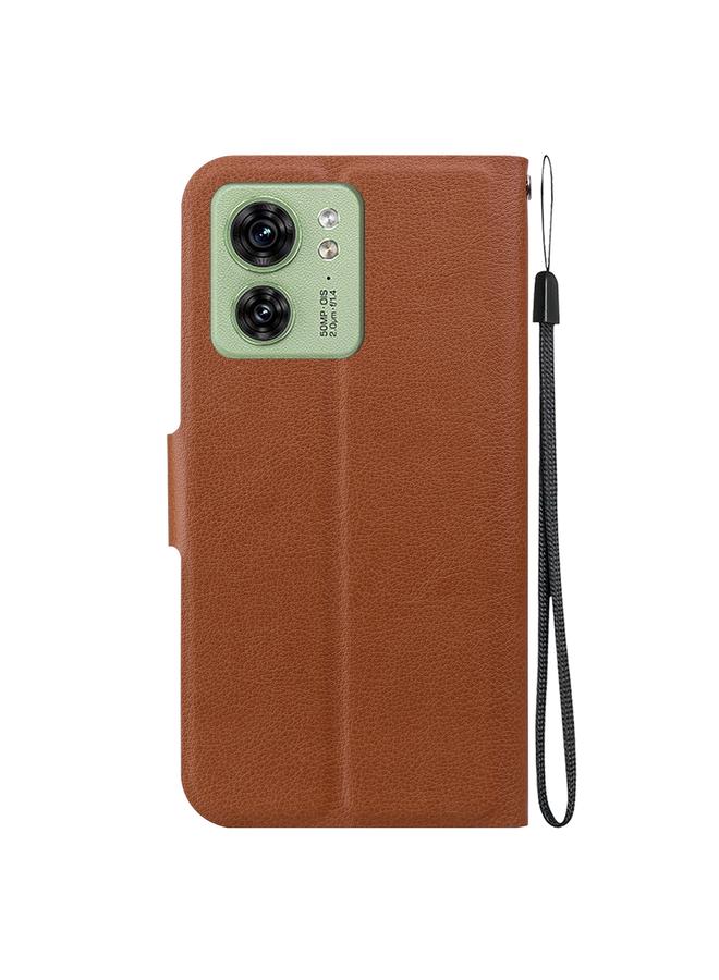 اس-توب جراب لهاتف موتورولا إيدج 40 مصنوع من الجلد فائق النحافة ومزوّد بمشبك مغناطيسي - Image 3