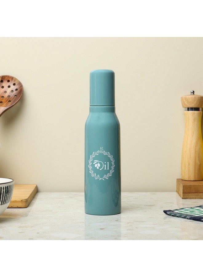 dudki Stainless Steel Oil Dispenser 750 ML Bottle Leakproof | Oil Nozzle Dropper | Cooking Oil Bottle For Home, Kitchen, Cooking, Café, Restaurant (Moss Green) - Image 3