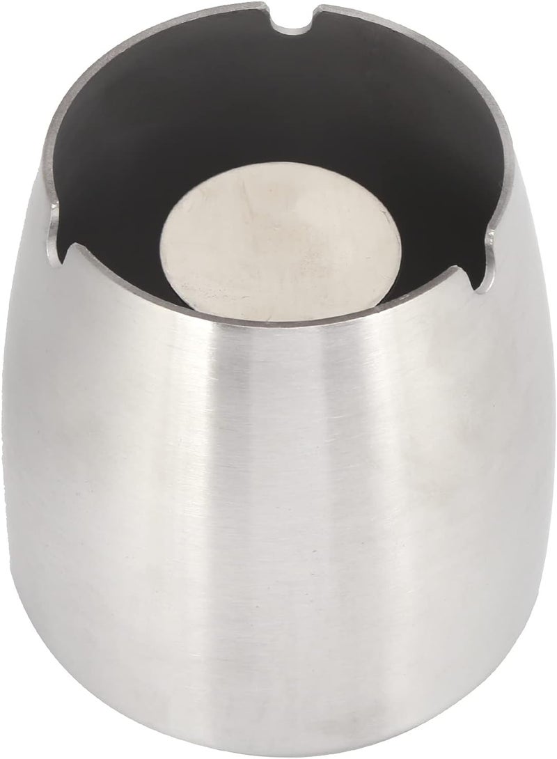 منفضة سجائر GLOGLOW Nan المصنوعة من الفولاذ المقاوم للصدأ، بتصميم مقاوم للرياح وقاعدة مانعة للانزلاق، مناسبة للاستخدام الداخلي والخارجي للرجال والنساء، مثالية للاستخدام في الفناء أو كقطعة زينة. - Image 5