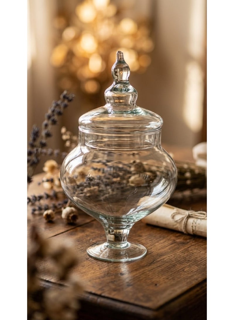 Rayan Glass jar for nuts, biscuits, and sweets (1 piece) - Image 2