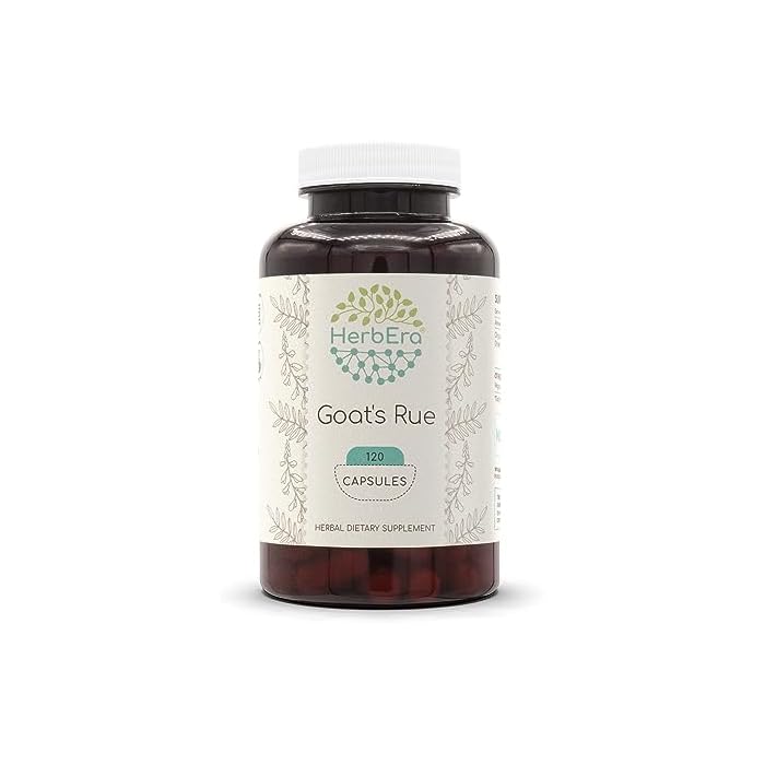 HerbEra Goat's Rue 120 Capsules, 400 mg, Goat's Rue (Galega officinalis) Dried Herb (120 Capsules) - Image 1