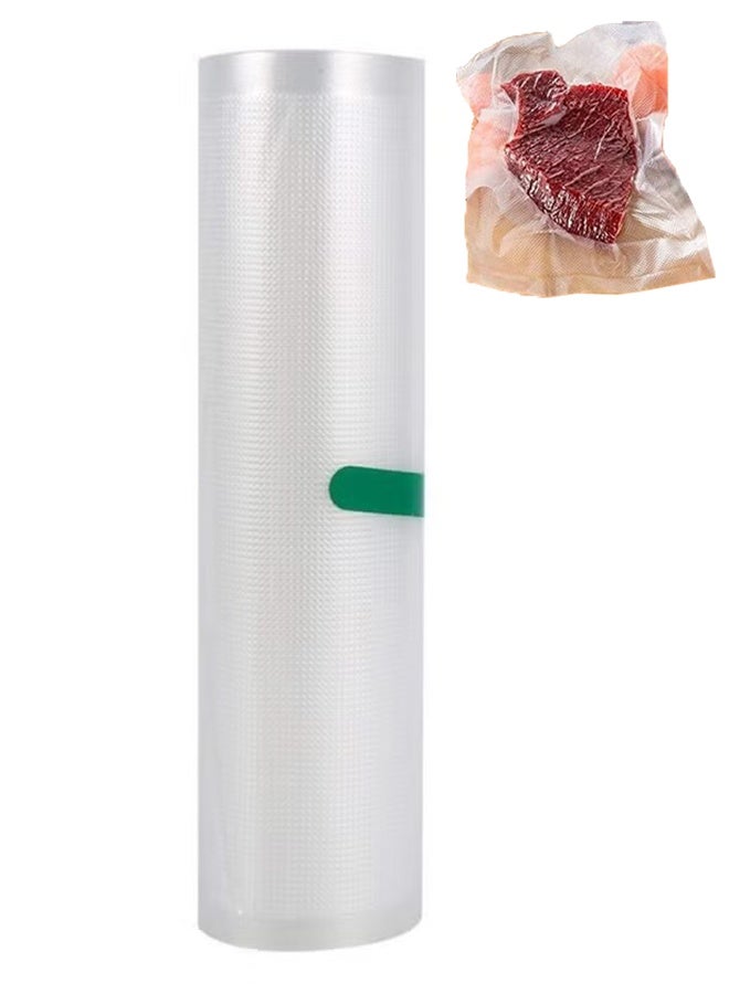 Vacuum Sealer Bags for Food, Food Saver Bags Rolls, Microwave & Freezer Food Storage Bags Clear 25 cm X 5 Mtr  - Image 1