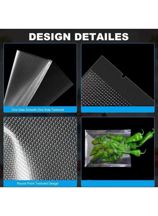 Vacuum Sealer Bags for Food, Food Saver Bags Rolls, Microwave & Freezer Food Storage Bags Clear 25 cm X 5 Mtr  - Image 3