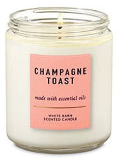 White Barn White Barn Bath & Body Works Single Wick Scented Candle Champagne Toast (Champagne Toast) Packaging Varies  - Image 1