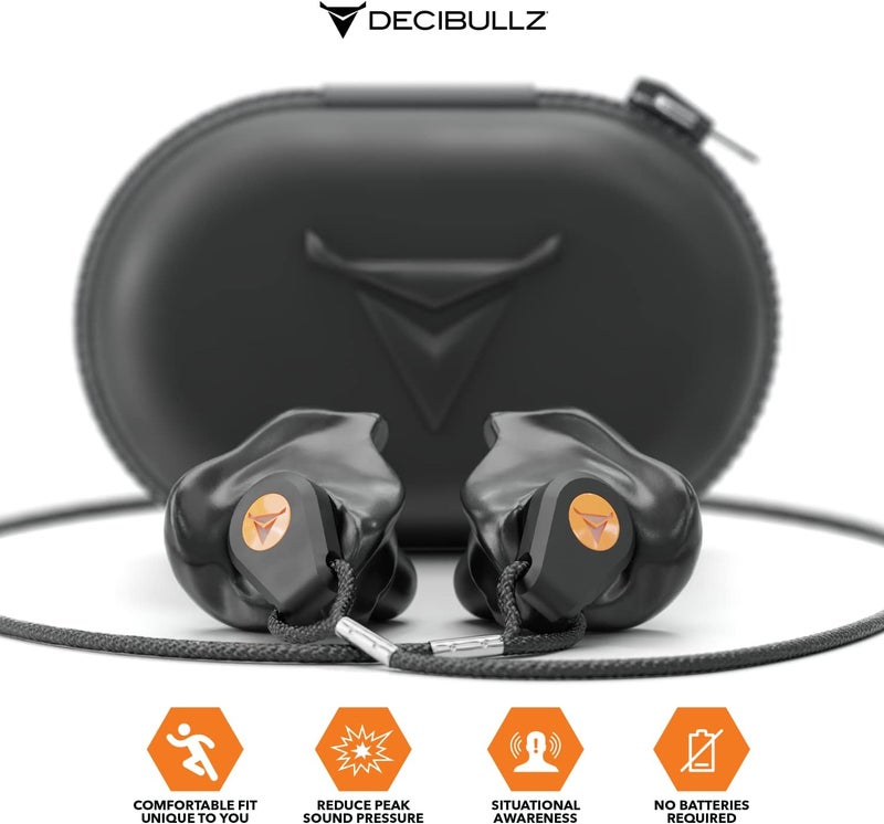 Decibullz Percussive Moldable Earplugs for Hunting & Shooting, Gun Range Hearing Protection for Shooters, Reusable Ear Plugs for Shooting Range - Image 2