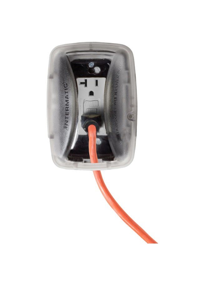 Intermatic WP3100C Weatherproof Electrical Outlet Cover - Extreme Temperature Resistance, Heavy-Duty Construction, Versatile Design & Multi-Configurable, Easy Install, Secure Fit for Outdoor In-Use - Image 1