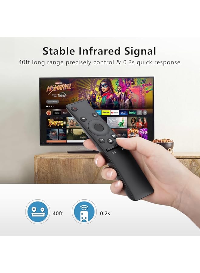 HuHa Tv Replacement Remote Compatible with Universal Remote for Samsung-TV-Remote Compatible with All Samsung Frame Serif Curved UHD Neo QLED OLED 4K 8K Smart TVs PACK OF 2 - Image 5
