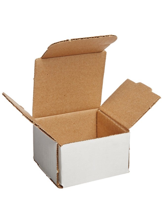 Aviditi White Corrugated Cardboard Mailing Boxes 3 X 3 X 2 Inches Pack Of 50 Crushproof For Shipping Mailing And Storing - Image 1