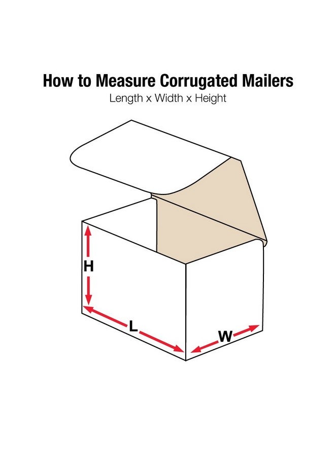 Aviditi White Corrugated Cardboard Mailing Boxes 3 X 3 X 2 Inches Pack Of 50 Crushproof For Shipping Mailing And Storing - Image 2