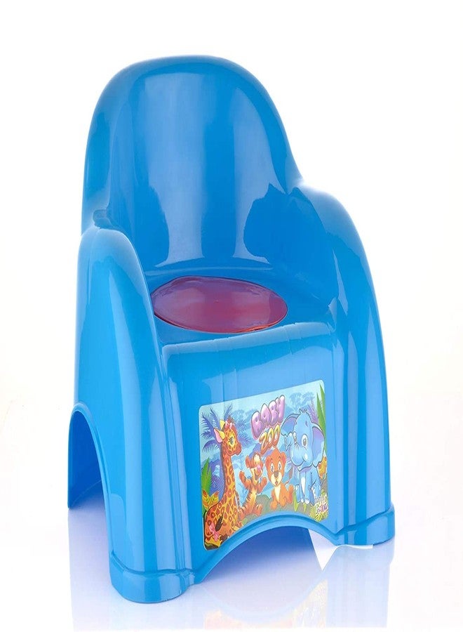 Zerya 2 In 1 ABCD Baby Potty Seat Baby Potty Training Seat And Baby Chair For 6-18 Month (Blue) - Image 3