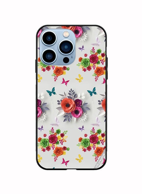 Protective Case Cover For Apple iPhone 13 Pro Max Flower Design Multicolour