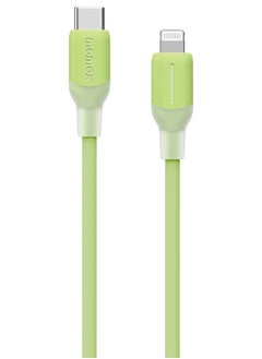 Momax 1-Link Flow [35W] USB-C to Lightning Cable 1.2 meter [MFI Certified] Fast Charge PD 3.0 - Green  - Image 4