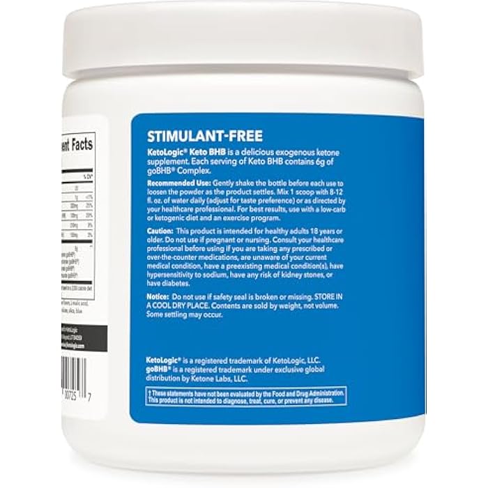 Ketologic Keto BHB (Patriot Pop Flavor) 30 Servings - Exogenous Ketone Supplement with goBHB, Beta-Hydroxybutyrate Salts - Image 3