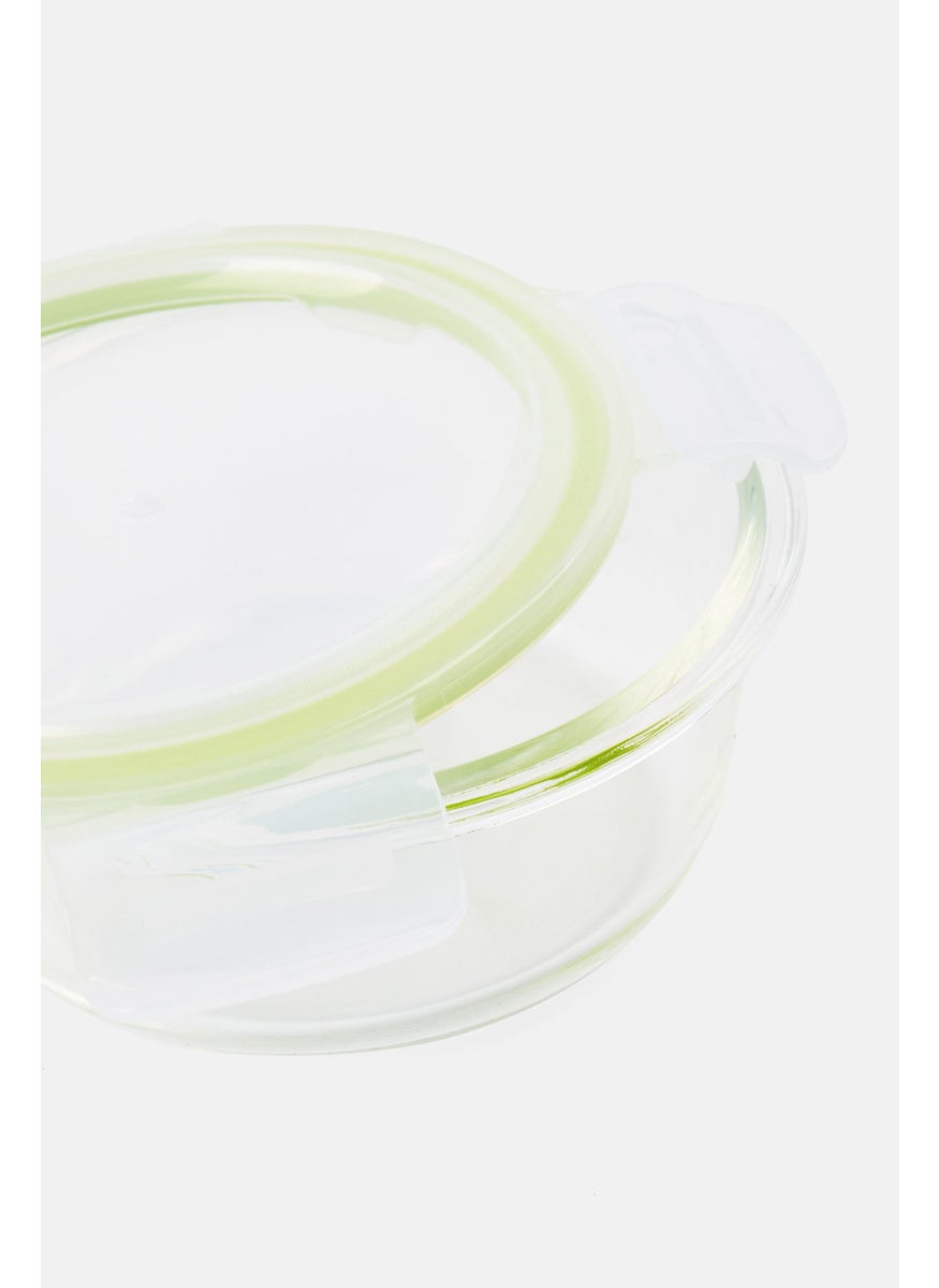 Catherine Malandrino 3 Piece Set Of Round Glass Food Containers With PP Lid, Transparent  - Image 3