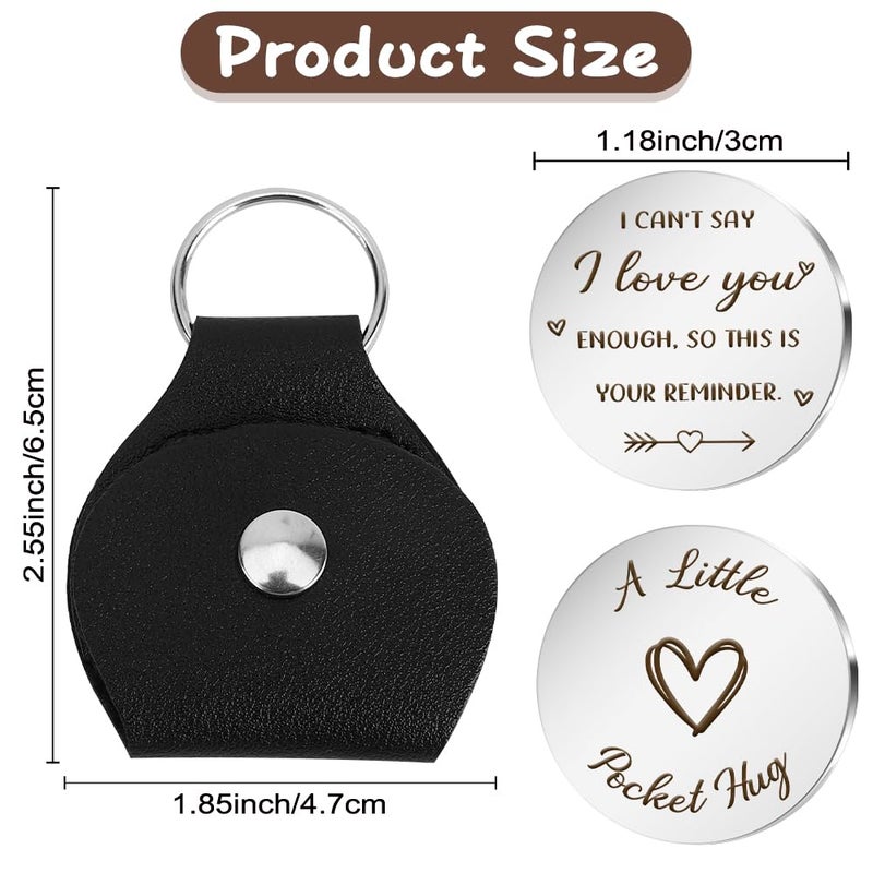 JIOMULIG Valentine's Day Gifts for Him Anniversary Birthday Gifts for Men Long Distance Relationship Gifts Pocket Hug Token I Love You Gifts for Boyfriend Husband Couple Gifts - Image 2