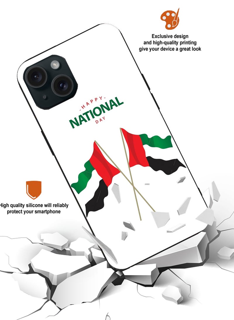 Service Zone Protective Mobile Back Cover Happy UAE National Day For iPhone 15 Plus - Image 1