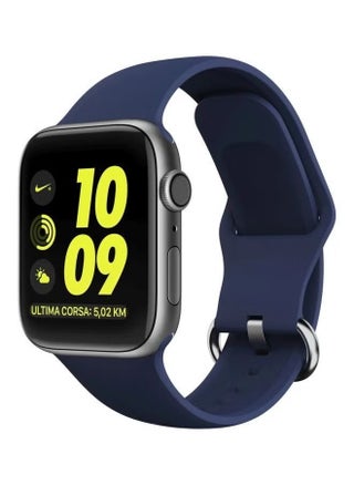 Replacement Band For Apple Watch Series 5/4/3/2/1 40/38 mm Midnight Blue - pzsku/Z2390A8E5A64B8A37FC40Z/45/_/1739223448/c7baac63-9677-4f13-b227-2f2e005dd719