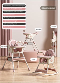 MaBaby Multifunctional Baby Highchair Adjustable And Portable Baby Dining Chairs Home Rocking Chair With Storage Box  - Image 2