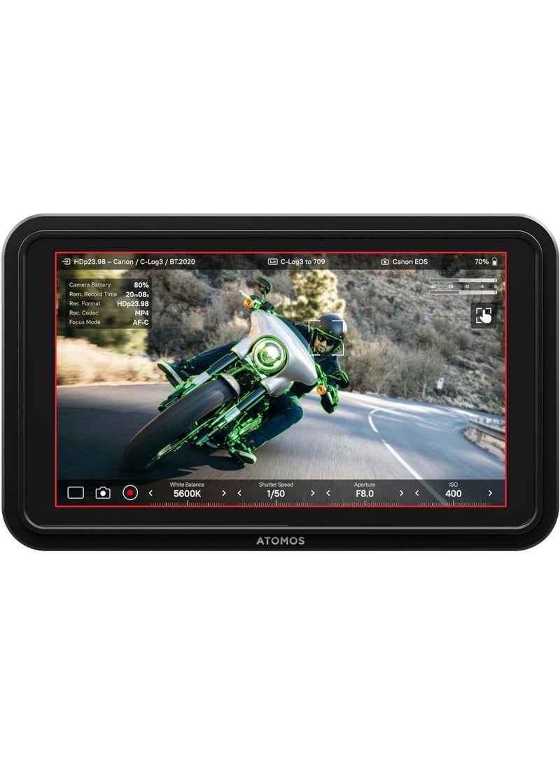 أتوموس شاشة أتوموس شينوبي II حجم 5.2 بوصة HDMI 4K HDR تعمل باللمس سطوع عالي 1500 cd/m² تصميم خفيف الوزن ودعم بطارية Sony L-Series - Image 1