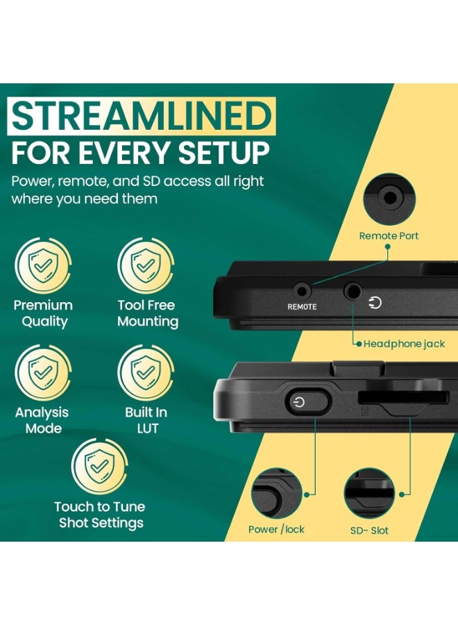 أتوموس شاشة أتوموس شينوبي II حجم 5.2 بوصة HDMI 4K HDR تعمل باللمس سطوع عالي 1500 cd/m² تصميم خفيف الوزن ودعم بطارية Sony L-Series - Image 3