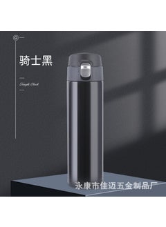 Creative Stainless Steel Vacuum Flask Large Capacity Travel Mug Quality bounce black-500ml