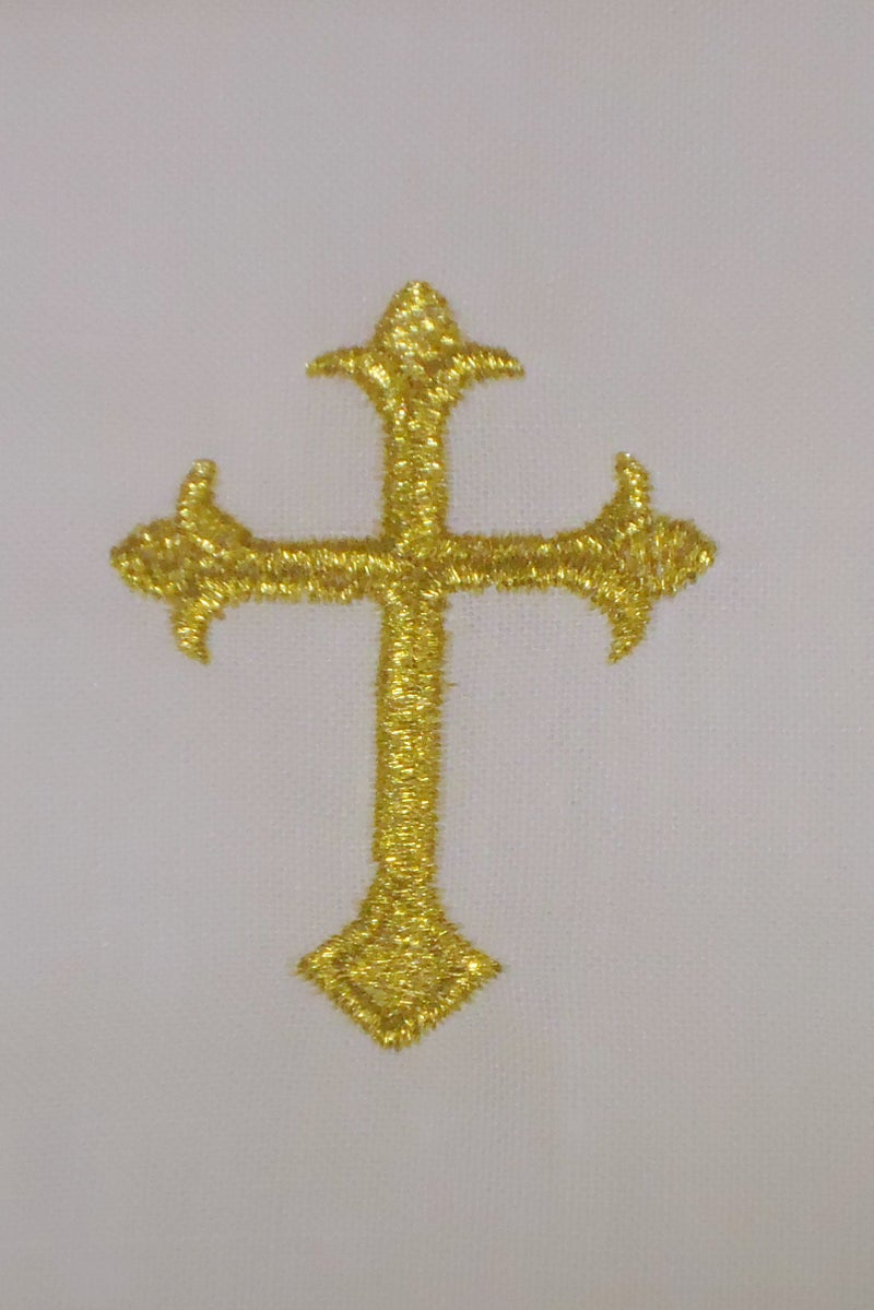 Integrity Designs Baby Baptism Cloth with Gold Cross - Image 3