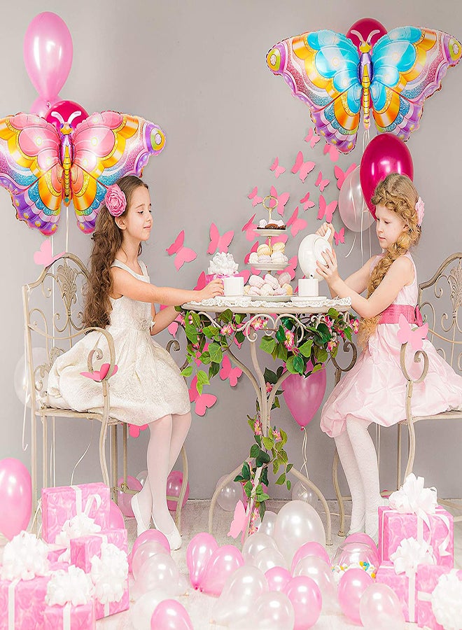 Butterfly Mylar Balloons 10Pcs Jumbo Helium Balloons for Birthday and Spring Party Decorations, Perfect for Fairy Theme Celebrations and Baby Showers - Image 4