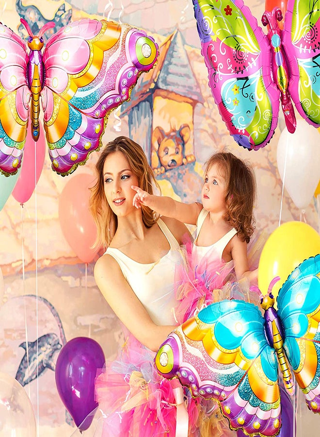 Butterfly Mylar Balloons 10Pcs Jumbo Helium Balloons for Birthday and Spring Party Decorations, Perfect for Fairy Theme Celebrations and Baby Showers - Image 5