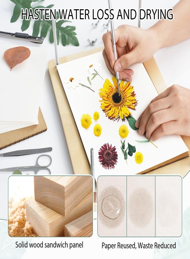 Dreamon Large Flower Press Kit - 11.8" x 8.3" 10 Layers DIY Wooden Flower Pressing Kit with Storage Bag Arts and Crafts Kits for Adults & Teens, Great Gift for DIY Arts and Crafts Lovers - Image 3