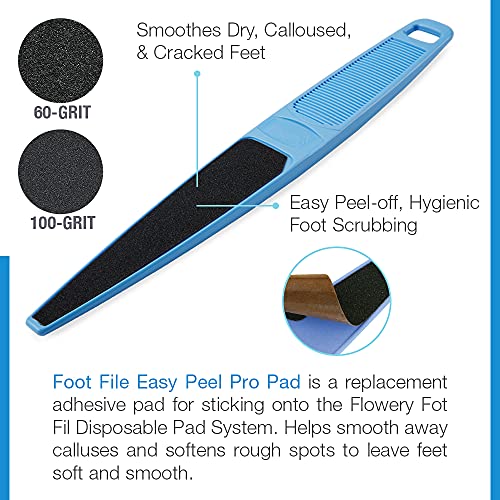 Flowery Foot File Easy Peel Pro Pad, Disposable Replacement Adhesive Pad for D-Files - Combo Pack 24 pcs - Image 3