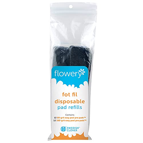 Flowery Foot File Easy Peel Pro Pad, Disposable Replacement Adhesive Pad for D-Files - Combo Pack 24 pcs - Image 1