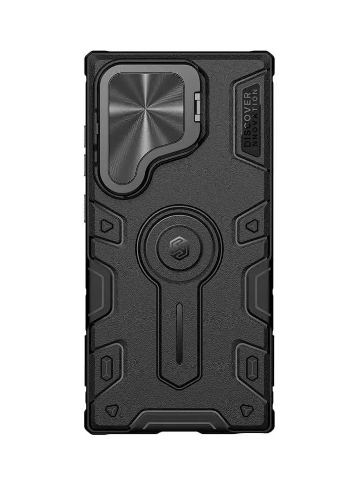 Nillkin CamShield Armor Prop Magnetic Case for Samsung Galaxy S24 Ultra (6.8") – 360° Protective TPU + PC Cover with Kickstand, Camera Lens Shield, Anti-Drop Airbags & Rugged Grip Design - Image 1