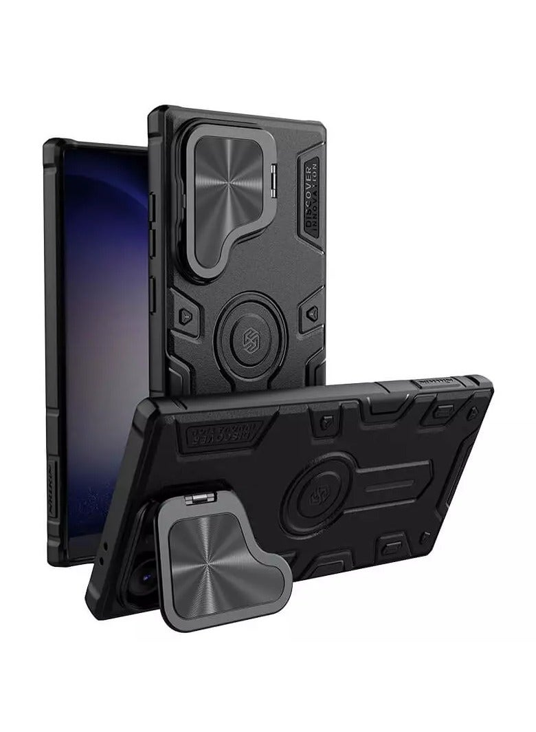 Nillkin CamShield Armor Prop Magnetic Case for Samsung Galaxy S24 Ultra (6.8") – 360° Protective TPU + PC Cover with Kickstand, Camera Lens Shield, Anti-Drop Airbags & Rugged Grip Design - Image 2