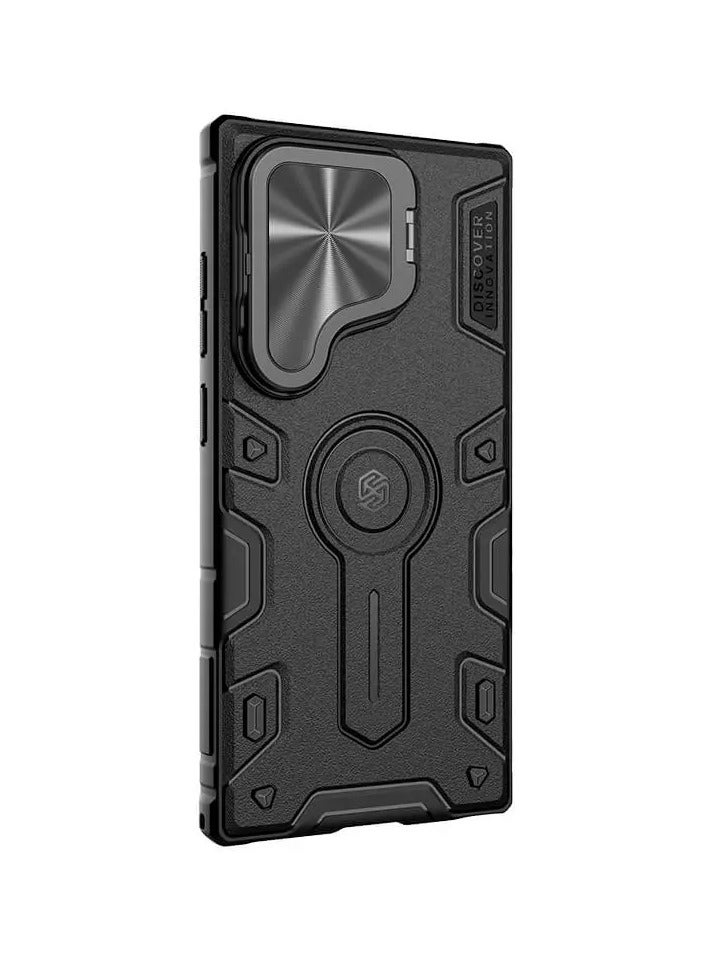 Nillkin CamShield Armor Prop Magnetic Case for Samsung Galaxy S24 Ultra (6.8") – 360° Protective TPU + PC Cover with Kickstand, Camera Lens Shield, Anti-Drop Airbags & Rugged Grip Design - Image 5