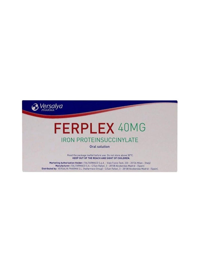 Versalya PHARMA Ferplex 40mg Iron Proteinsuccinylate 10 Vials
