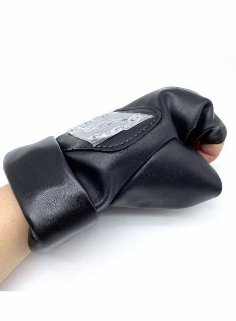 Pair Of Naruto Kakashi Konoha Leaf Cosplay Gloves - Image 4