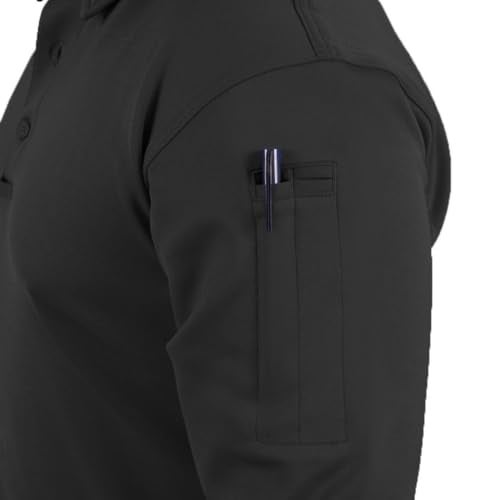 Propper I.C.E Men's Long Sleeve Performance Polo Shirt, Black, 3X-Large - Image 2