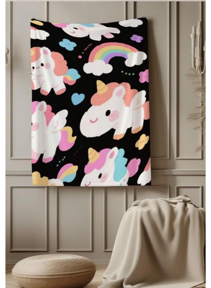 عام بطانية رقيقة من الفانيلا الكرتونية للأطفال والرضع (دافئة ومريحة، ومناسبة للنوم والألعاب) 70 سم * 100 سم - Image 2