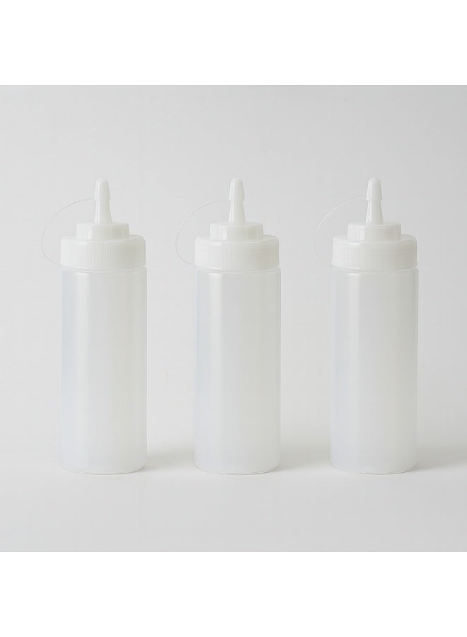 Plastic Squeezable Sauce Container Bottle 3 Pcs Set - Image 3