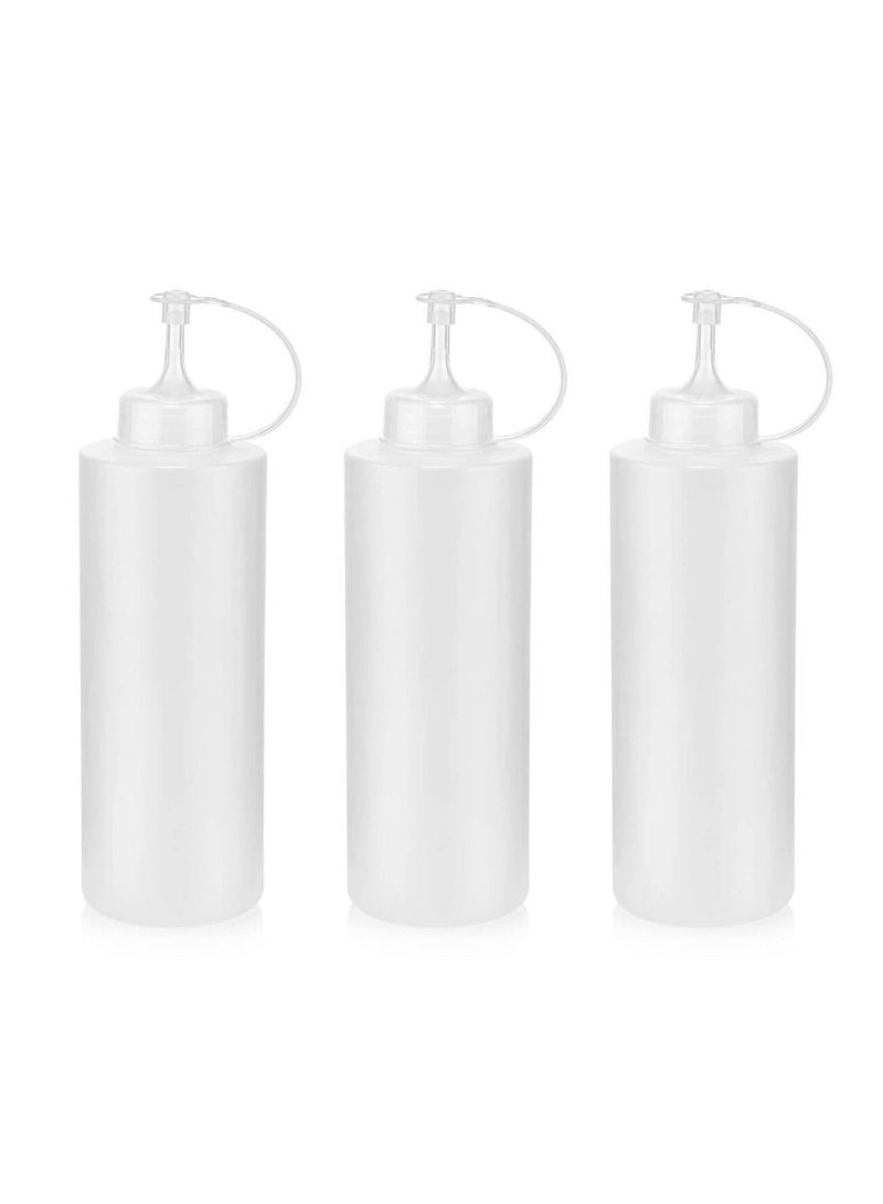 Plastic Squeezable Sauce Container Bottle 3 Pcs Set - Image 5