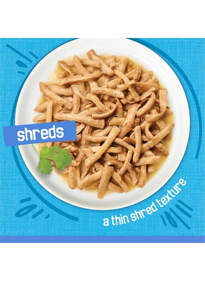 فريسكس - طعام القطط الرطب Purina Friskies Shreds مع سمك المحيط الأبيض والتونة في الصلصة - (عبوة من 24 علبة) 5.5 أونصة - Image 1
