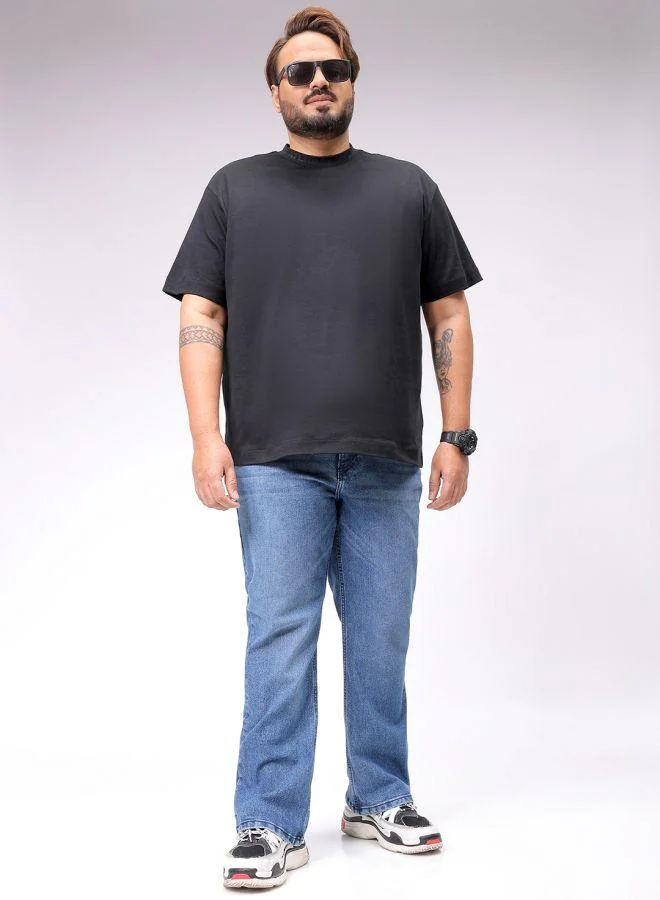 HARDSODA  Men Plus Size Bootcut Solid Mid-Rise Stretchable Jeans for Men | Best Price UAE